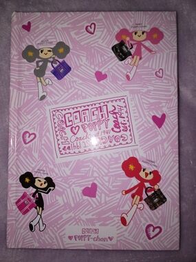 Coach Poppy-chan Pink Graphic Notebook NEW